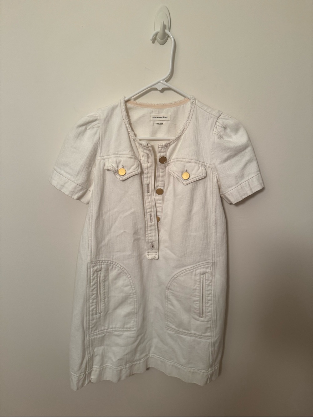 Isabel Marant Etoile White denim dress 34